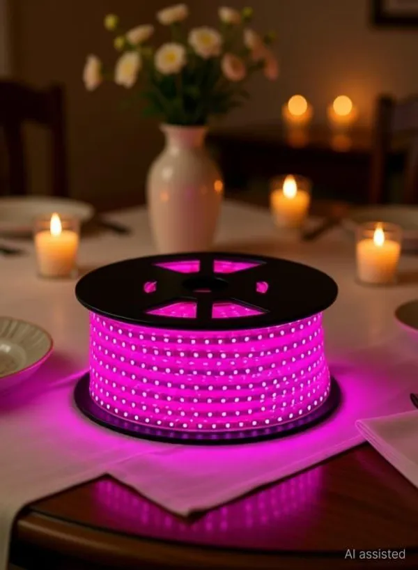 Pixofeet_132_Leds_3_M_Pink_Steady_String_Rice_Lights_(Pack_Of_1)