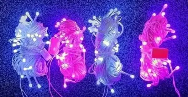 Pixofeet_24_Leds_11_M_Pink,_White_Steady_Bulb_Rice_Lights_(Pack_Of_4)