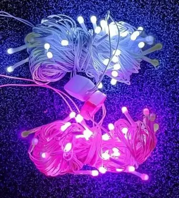 Pixofeet_24_Leds_11_M_Pink,_White_Steady_Bulb_Rice_Lights_(Pack_Of_2)