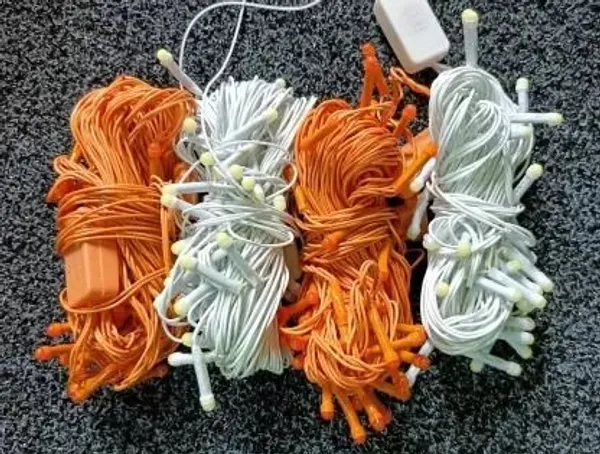 Pixofeet_24_Leds_11_M_Orange,_White_Steady_Bulb_Rice_Lights_(Pack_Of_4)