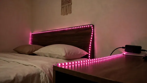 Pixofeet_60_Leds_4.5_M_Pink_Steady_Strip_Rice_Lights_(Pack_Of_2)