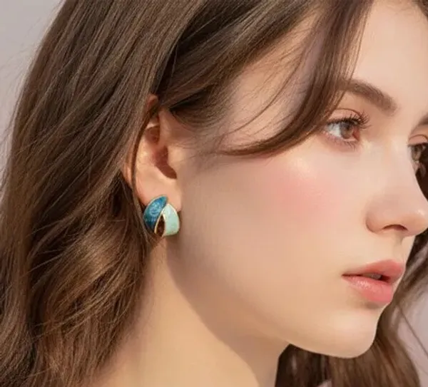 Colorful_Enamel_Earrings_Combo_–_Teal_Mint_Hoop,_Pastel_Butterfly_&_Multicolor_Mosaic_Studs_|_3_Pair_Combo