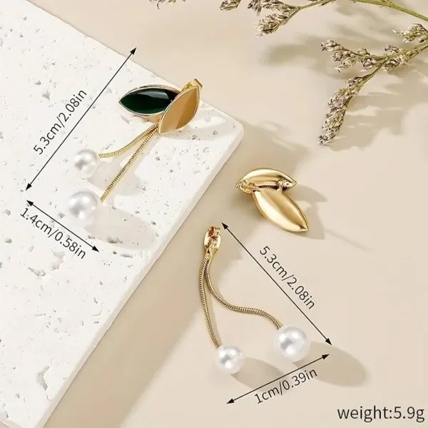 Gold-Tone_Leaf_Drop_Earrings_for_Women
