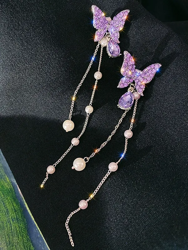 Purple_Butterfly_Drop_Earrings_for_Women