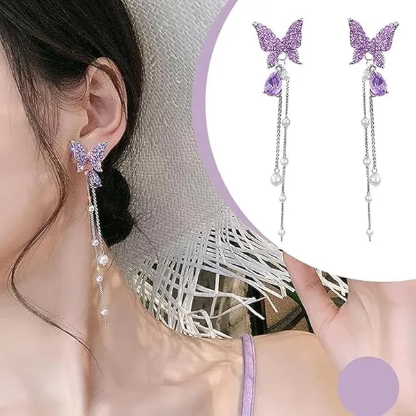 Purple_Butterfly_Drop_Earrings_for_Women