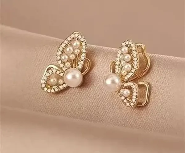 Gold_Tone_Pearl_Butterfly_Earrings_for_Women