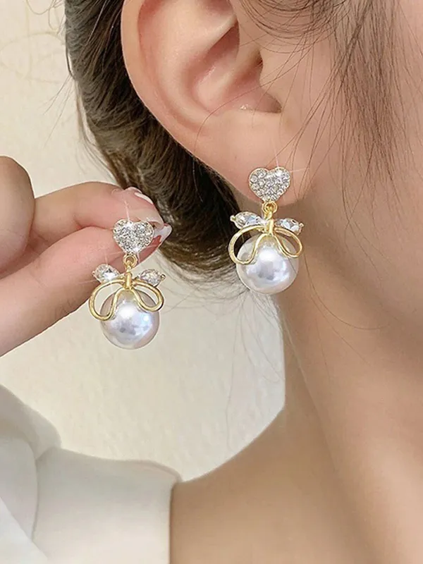 Gold_Tone_Pearl_Bow_Drop_Earrings_for_Women