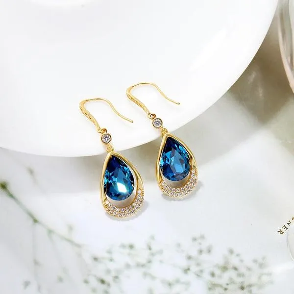 Blue_Teardrop_Drop_Earrings_for_Women