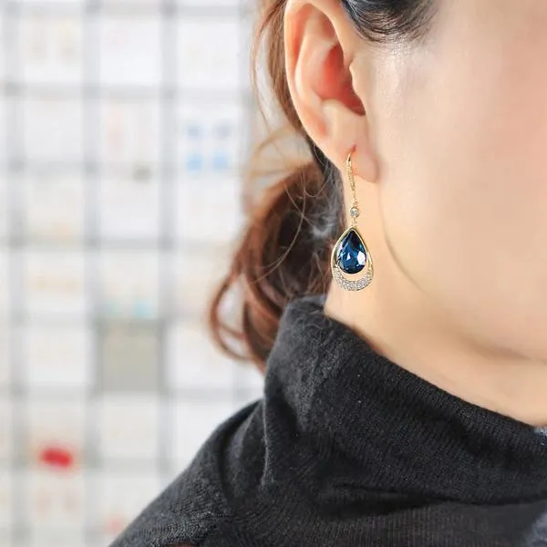 Blue_Teardrop_Drop_Earrings_for_Women