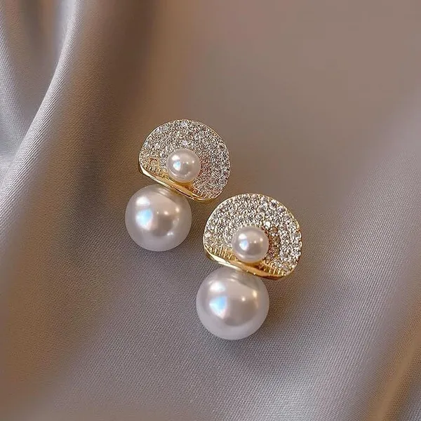 Gold-Toned_Pearl_Drop_Earrings_for_Women