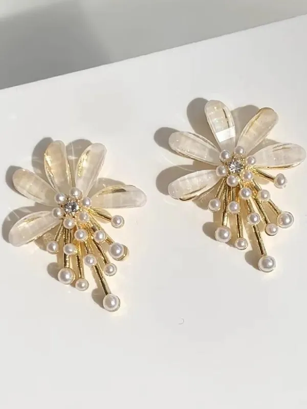 Gold-Tone_Floral_Pearl_Drop_Earrings_for_Women