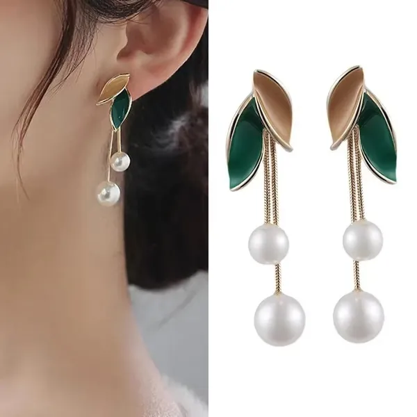 Gold-Tone_Leaf_Drop_Earrings_for_Women