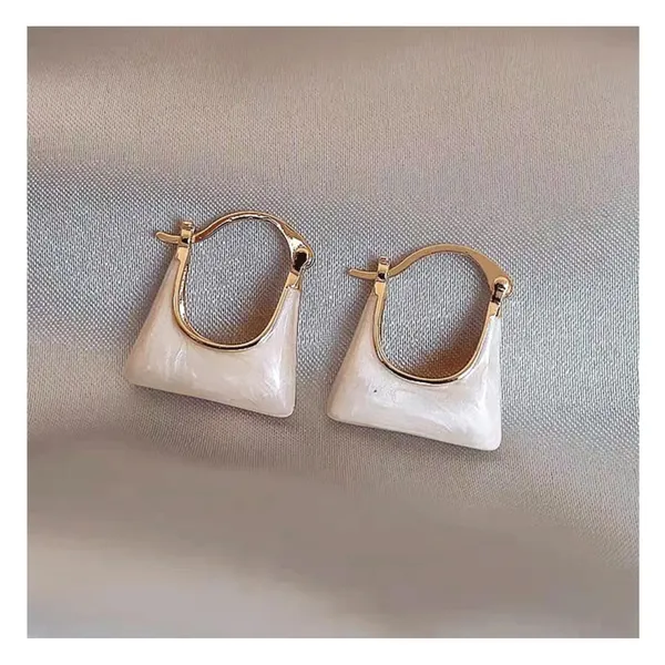 White_Gold_Tone_Geometric_Drop_Earrings_for_Women