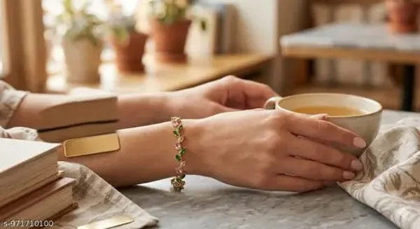 18K_Gold_Vine_Gemstone_Bracelet_for_Women