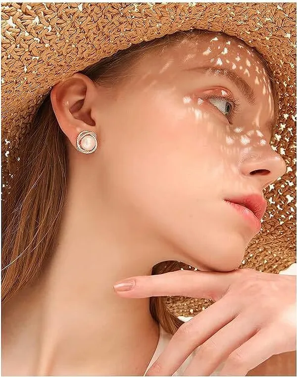 Premium_Gold_Pearl_&_Crystal_Earrings_Combo_–_Pearl_Hoop,_Halo_Stud_&_CZ_Teardrop_Design_|_3_Pair_Combo