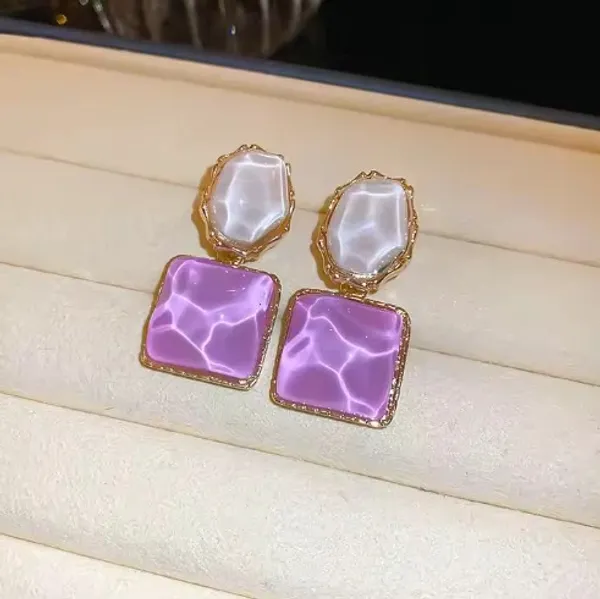 Premium_Gold-Plated_Pearl_&_Color_Stone_Earrings_Combo_–_Lavender,_Pink_&_Blue_Geometric_Statement_Earrings_|_3_Pair_Combo