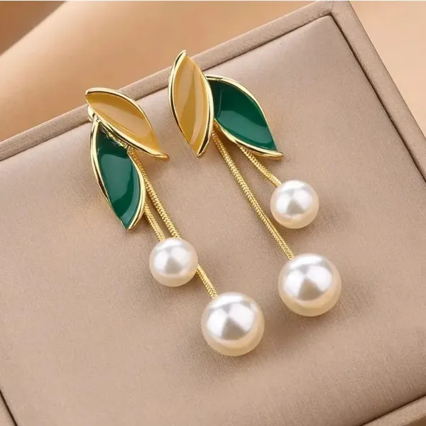 Gold-Tone_Leaf_Drop_Earrings_for_Women