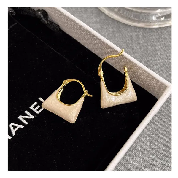 White_Gold_Tone_Geometric_Drop_Earrings_for_Women