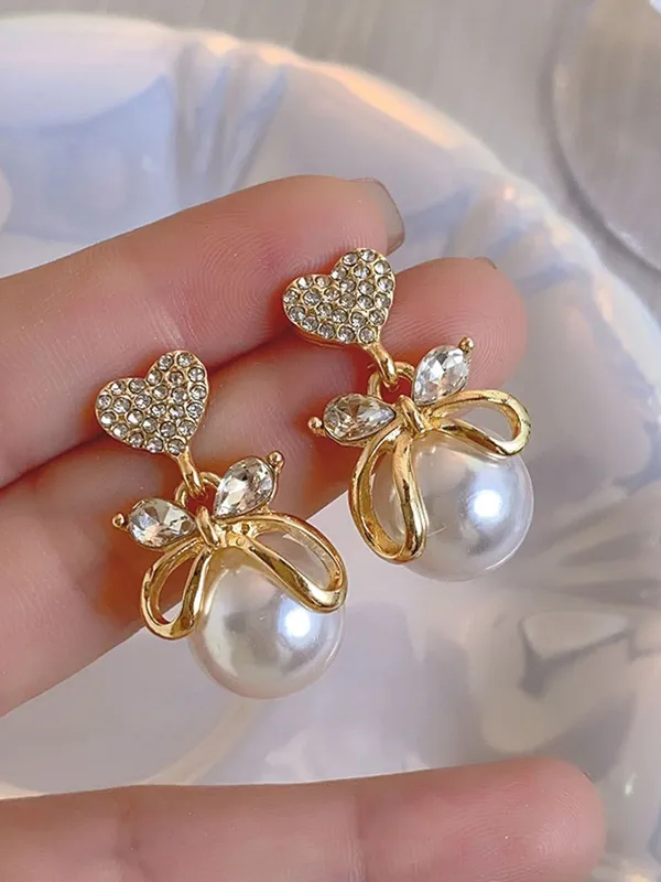 Gold_Tone_Pearl_Bow_Drop_Earrings_for_Women