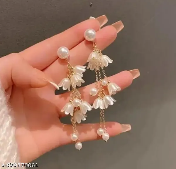 White_Pearl_Floral_Drop_Earrings_for_Women