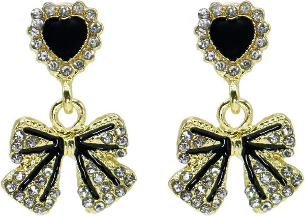 Gold_Tone_Heart_Bow_Drop_Earrings_for_Women