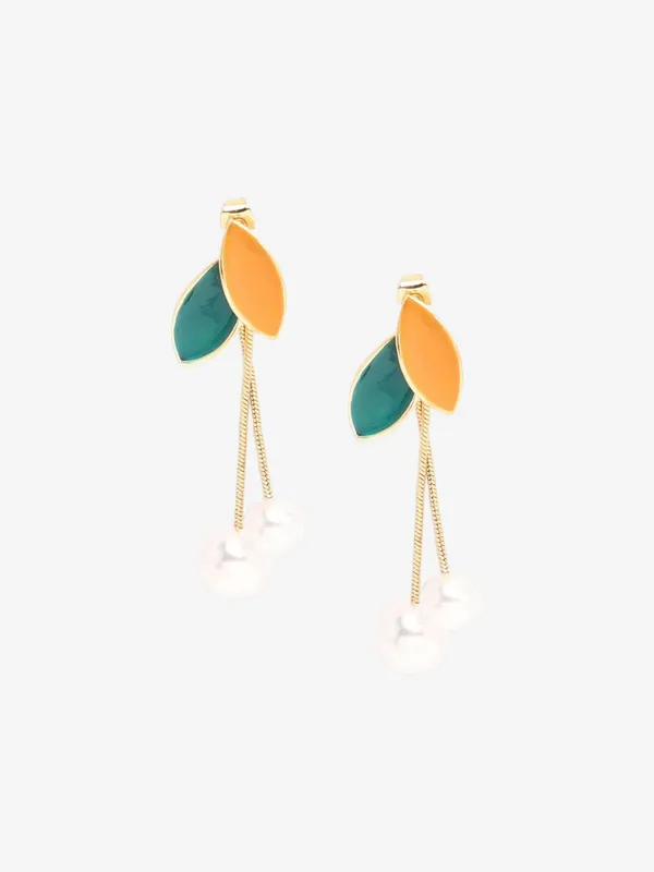 Gold-Tone_Leaf_Drop_Earrings_for_Women