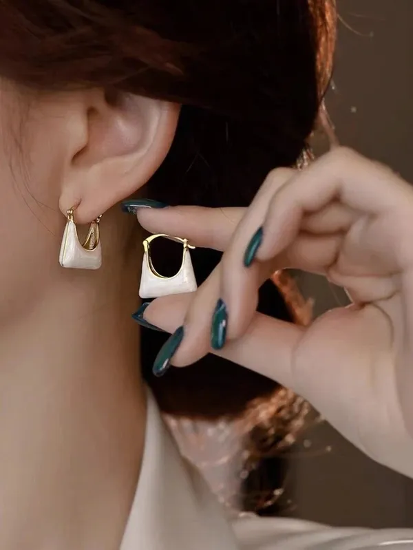 White_Gold_Tone_Geometric_Drop_Earrings_for_Women