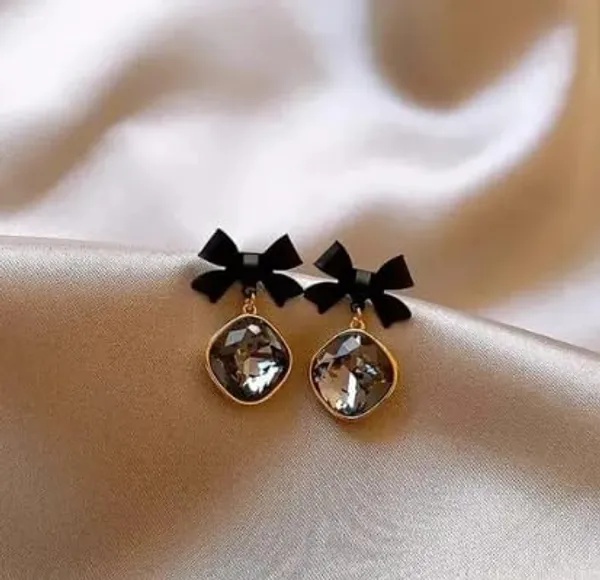 Black_Crystal_Bow_Drop_Earrings_for_Women