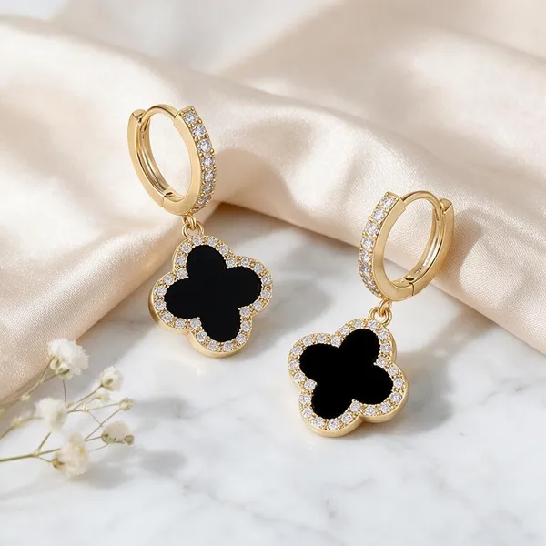Gold_Tone_Clover_Drop_Earrings_for_Women