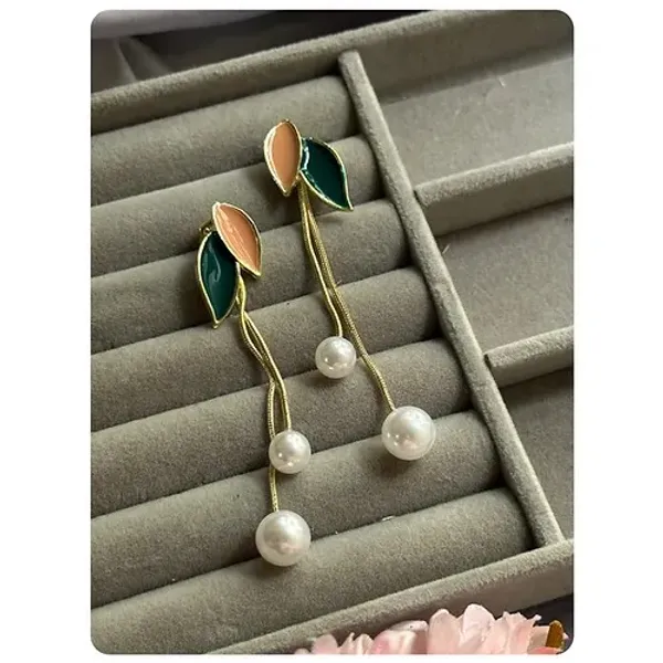Gold-Tone_Leaf_Drop_Earrings_for_Women