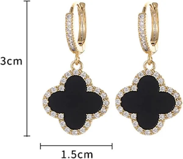 Gold_Tone_Clover_Drop_Earrings_for_Women