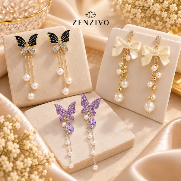 Premium_Butterfly_Earrings_Combo_–_Black_Pearl,_Ivory_Bow_&_Purple_Crystal_Butterfly_Drop_Earrings_|_3_Pair_Combo
