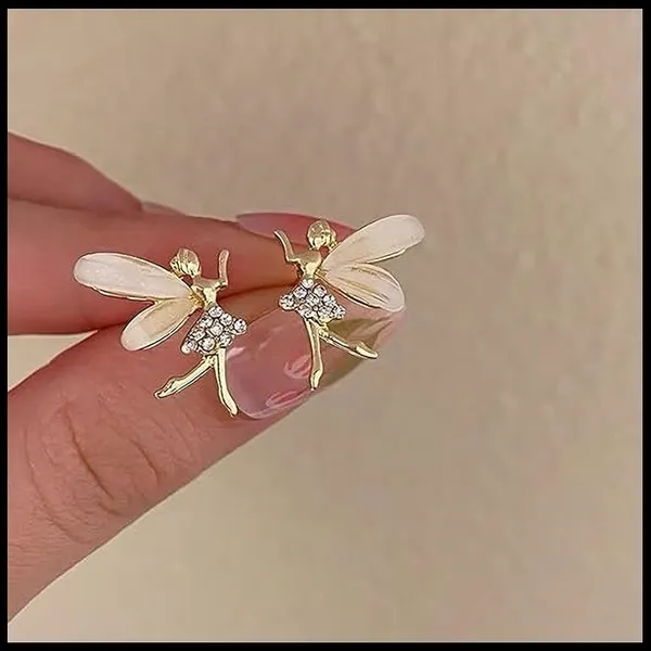 Gold-Toned_Embellished_Fairy_Earrings_for_Women