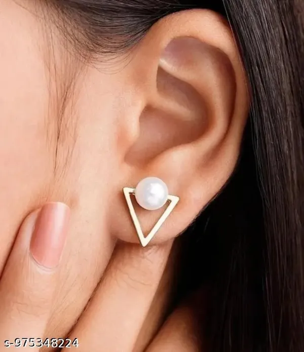Gold_Tone_Pearl_Triangle_Stud_Earrings_for_Women