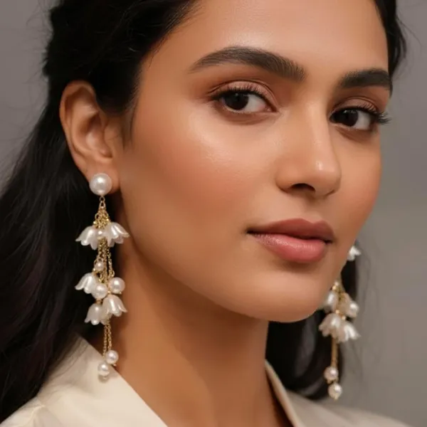 White_Pearl_Floral_Drop_Earrings_for_Women