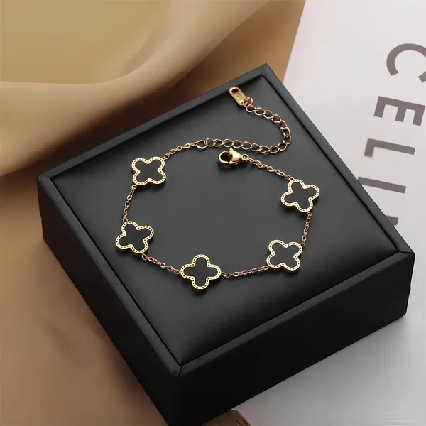 Gold_Tone_Black_Clover_Charm_Bracelet_for_Women