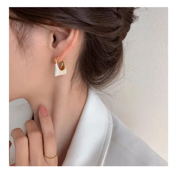 White_Gold_Tone_Geometric_Drop_Earrings_for_Women