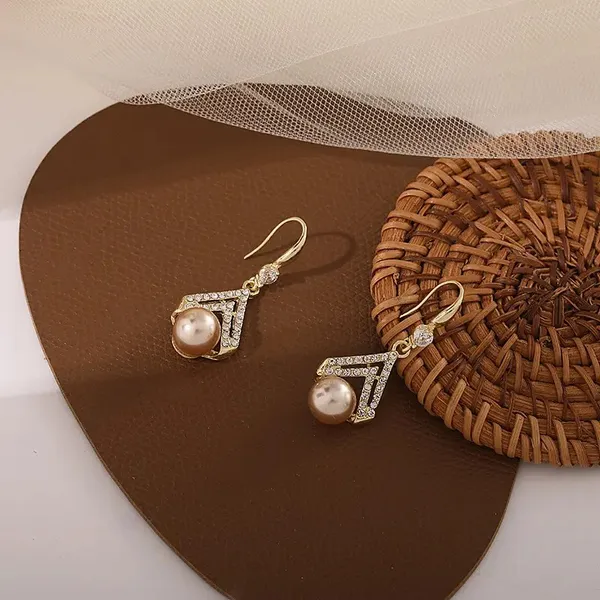 Gold_Tone_Pearl_Geometric_Drop_Earrings_for_Women
