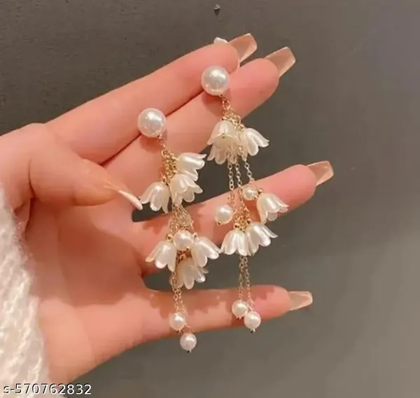 White_Pearl_Floral_Drop_Earrings_for_Women