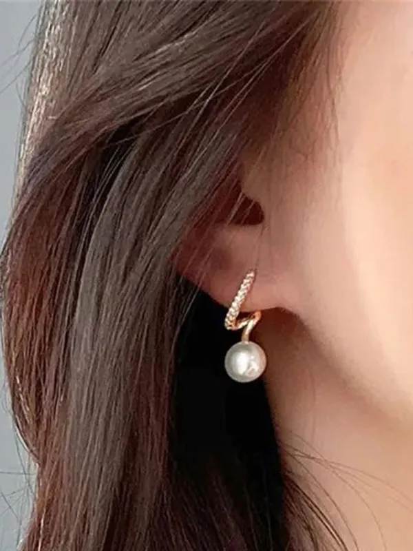 Gold_Tone_Pearl_Drop_Earrings_For_Women