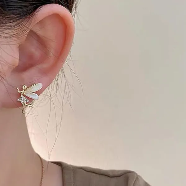 Gold-Toned_Embellished_Fairy_Earrings_for_Women
