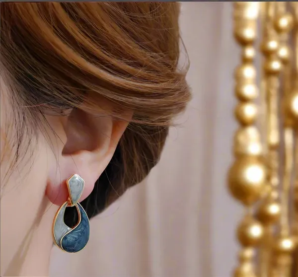 Blue_Silver_Tone_Drop_Earrings_for_Women