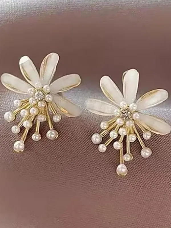 Gold-Tone_Floral_Pearl_Drop_Earrings_for_Women