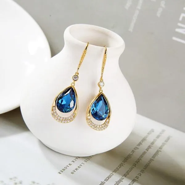 Blue_Teardrop_Drop_Earrings_for_Women