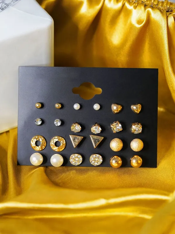 Gold_Tone_Multi_Design_Stud_Earrings_Set_for_Women