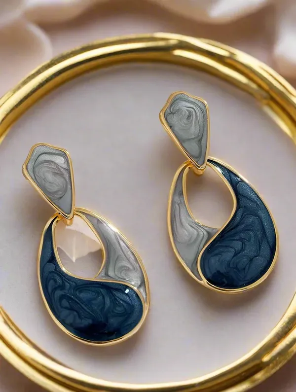 Blue_Silver_Tone_Drop_Earrings_for_Women
