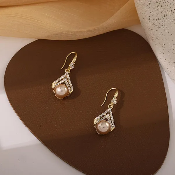 Gold_Tone_Pearl_Geometric_Drop_Earrings_for_Women