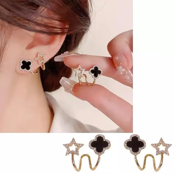 Gold_Tone_Clover_Star_Ear_Cuff_Earrings_for_Women
