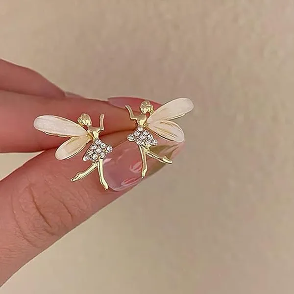 Gold-Toned_Embellished_Fairy_Earrings_for_Women