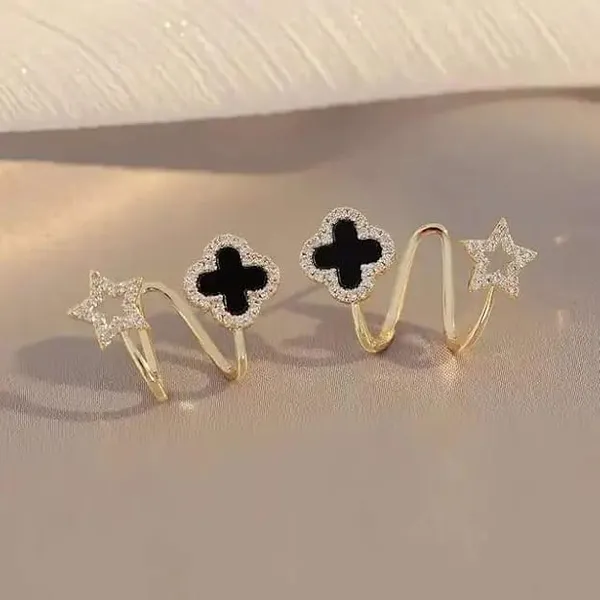 Gold_Tone_Clover_Star_Ear_Cuff_Earrings_for_Women